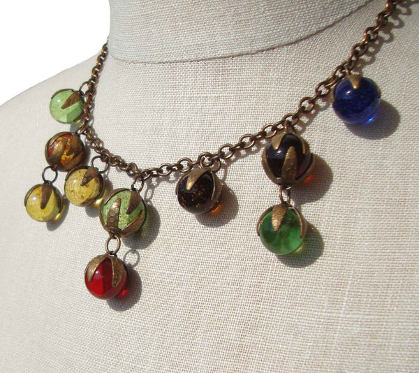 Art Deco Czech Necklace - Metro Retro Vintage
