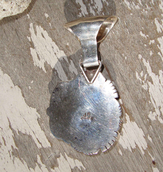 Back of Josephine Benally Navajo Pendant