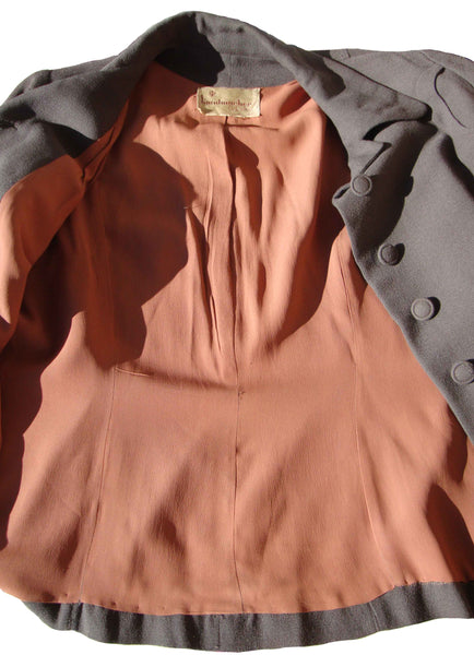 Inside lining of vintage Handmacher topper jacket