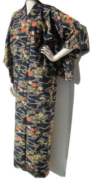 Silk Kimono - Metro Retro Vintage