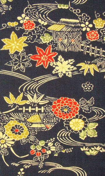 Hand Stenciled Kimono Print