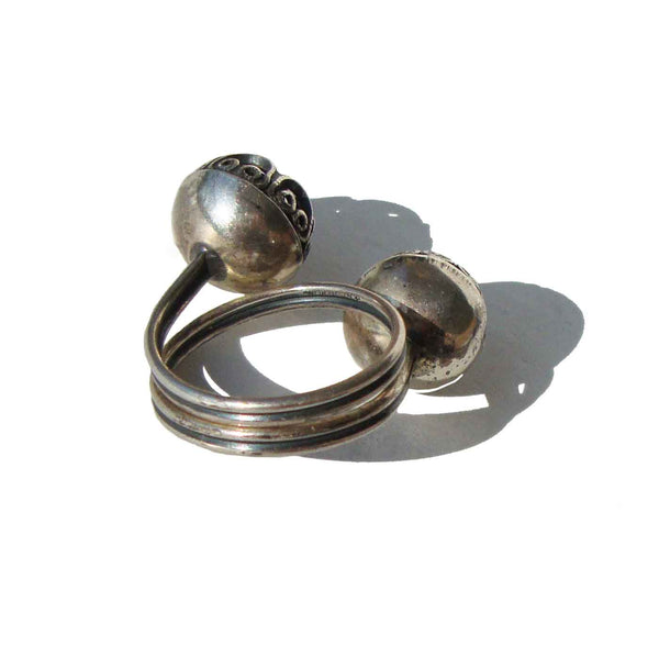 1960s Filigree Ball Ring - Beau Sterling