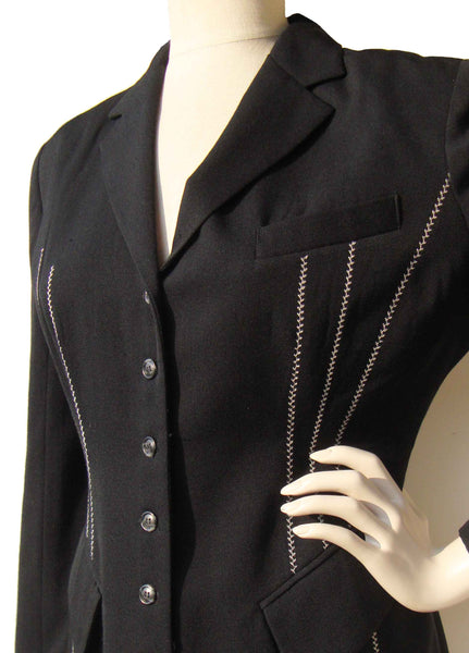 90s Black Jacket - Metro Retro Vintage