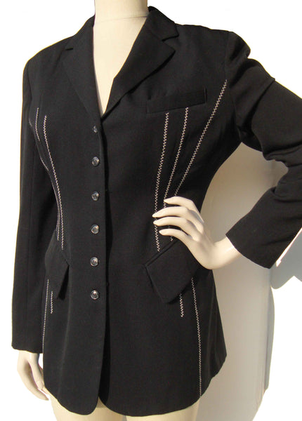 Vintage Black Wool Jacket
