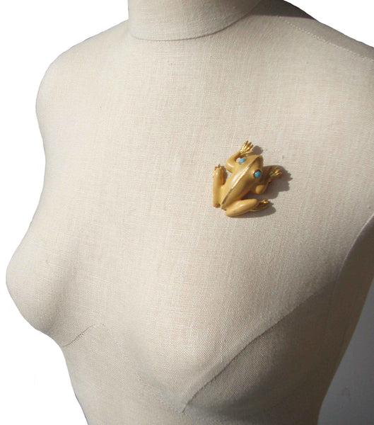 50s Frog Brooch - Metro Retro Vintage