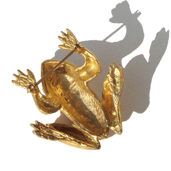 60s Frog Brooch Pin