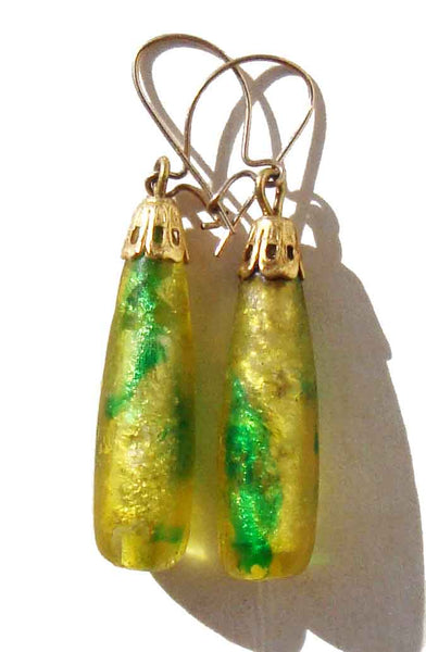 Mod 60s Metallic Foil Earrings