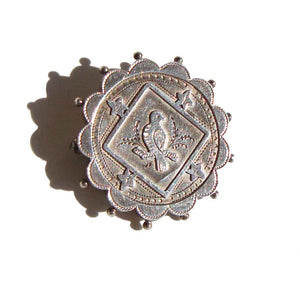 Victorian Silver Bird Pin
