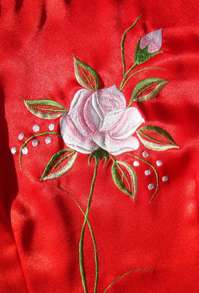 Embroidered Ao Dai Pink Dress